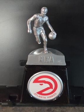Avon Silver and Black Atlanta Hawks NBA Trophy Figurine